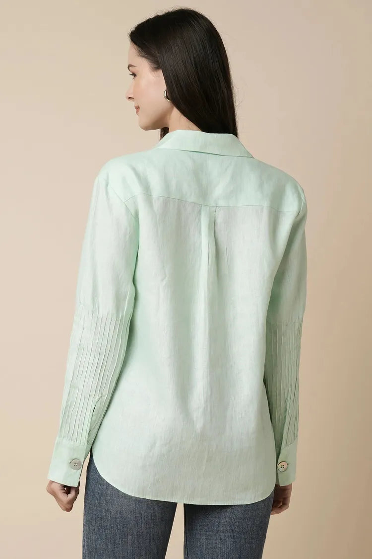 Mint Classic Sublime Pintuck Shirt
