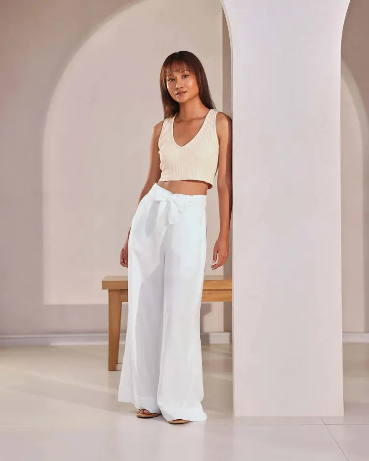 White Tranquil Flared Pants