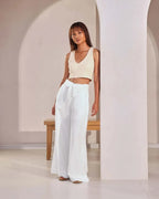 White Tranquil Flared Pants