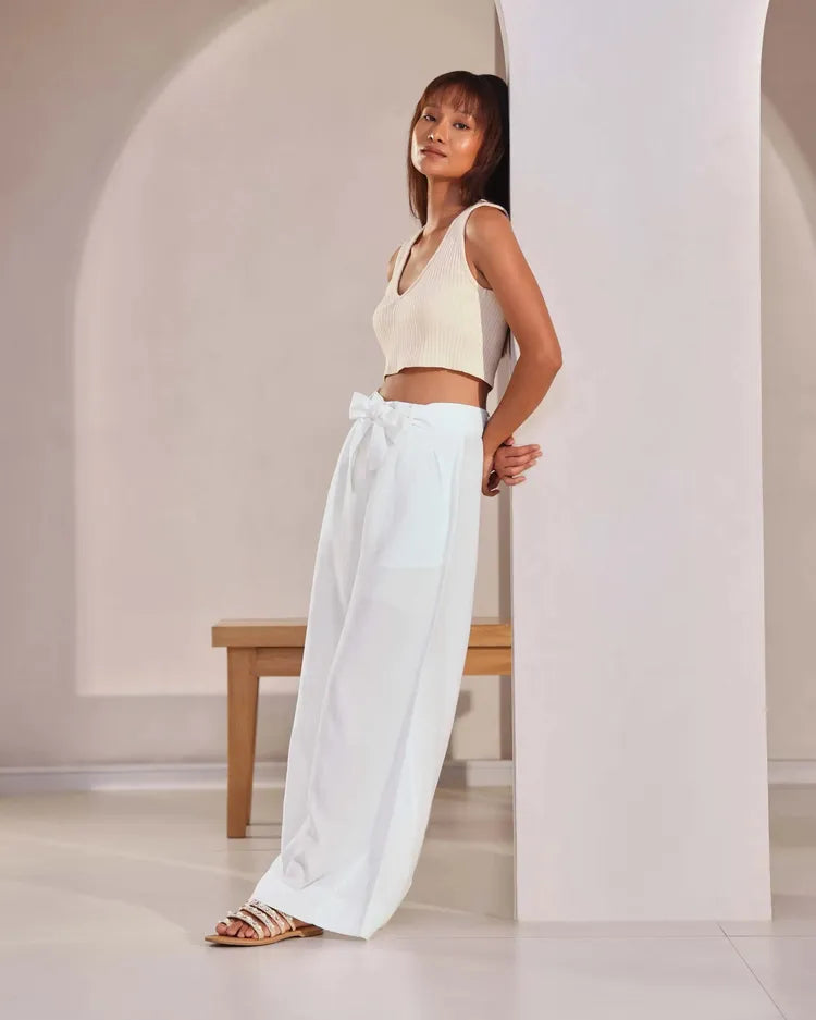 White Tranquil Flared Pants