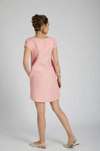 Peach Willow A Line Dress