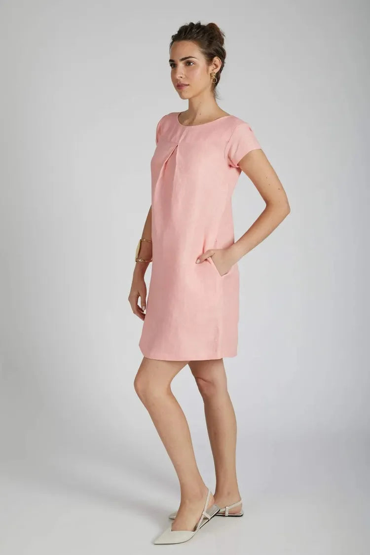 Peach Willow A Line Dress