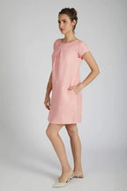 Peach Willow A Line Dress