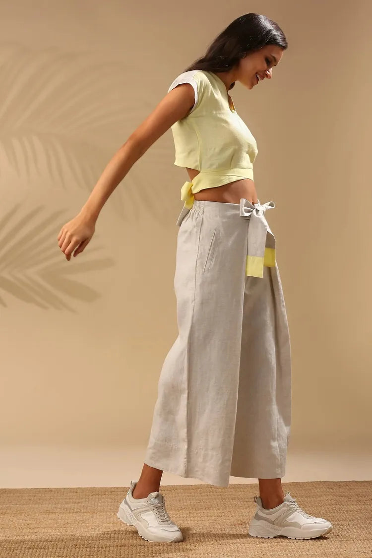 Khaki Highwaisted Magnolia Flared Pants