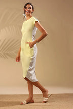 Yellow Slim Fit Sycamore Cocoon Dress