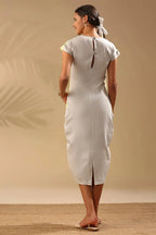 Yellow Slim Fit Sycamore Cocoon Dress