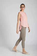 Peach Sleeveless Zephyr Shirt