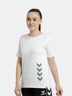 Hummel White Regular Shirts for Women Daily Wear