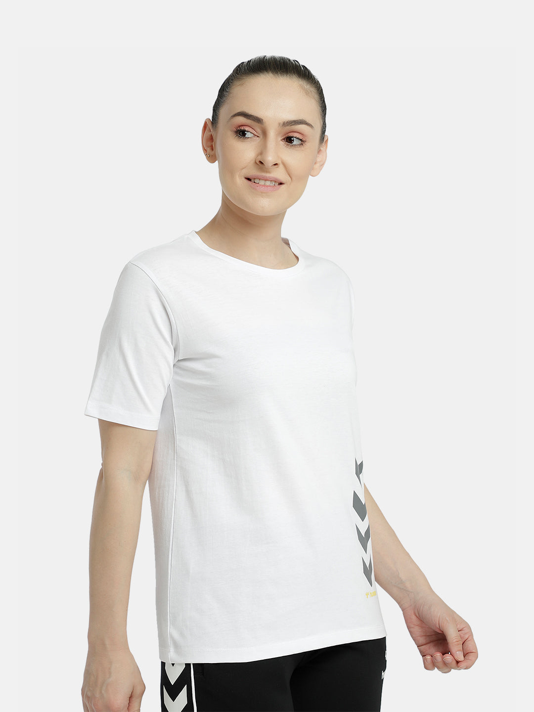 Hummel White Regular Shirts for Women Daily Wear
