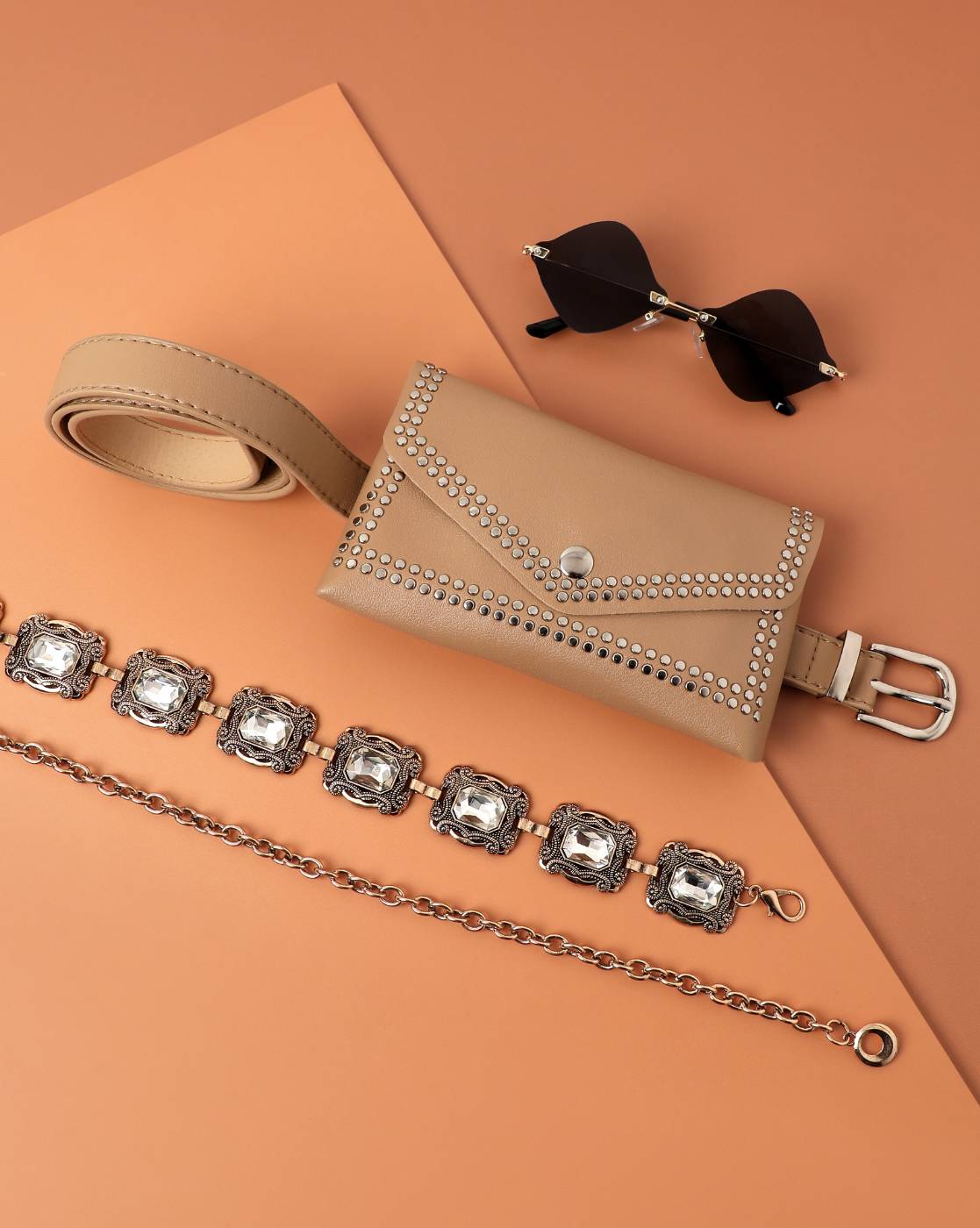 Bag With Sunglasses & Bucket Hat Combo Gift Set