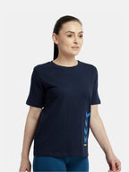 Hummel Blue Regular Shirts for Women Daily Wear