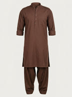 Men Pure Cotton Pathani Kurta with Patiala Set