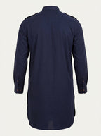 Mandarin Collar Straight Kurta & Trousers