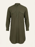 Mandarin Collar Kurta & Pyjamas Kurta Sets