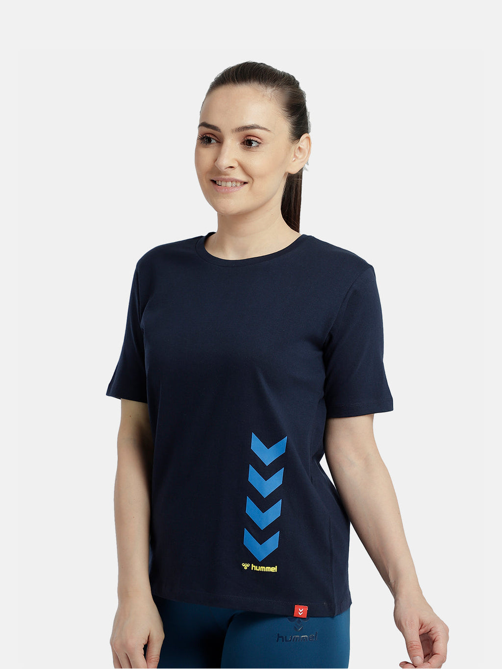 Hummel Blue Regular Shirts for Women Daily Wear