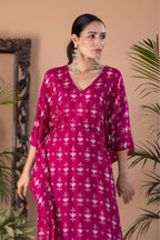 ShopKapaas Qalb - Pink Fuchsia Long Kaftan