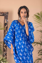 ShopKapaas Gazal - Blue Long Kaftan