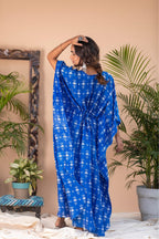 ShopKapaas Gazal - Blue Long Kaftan
