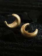 Haute Sauce The Matte Hoop Earrings - California Gold
