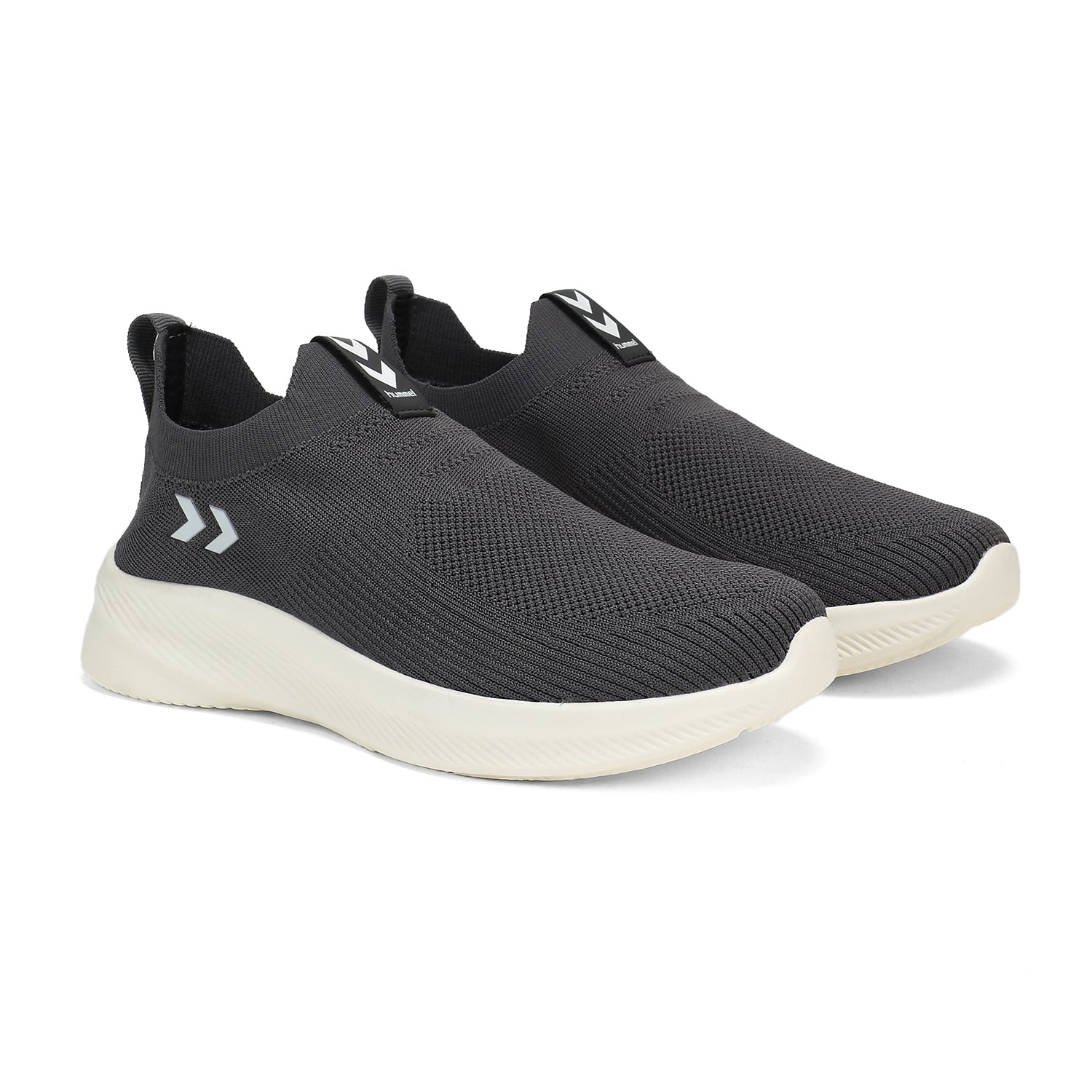 Hummel Grey/white Regular Shoes for Men Gym Wear