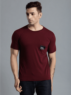 Hummel Burgundy Regular Shirts for Men Daily Wear