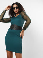 Solid Green Dress
