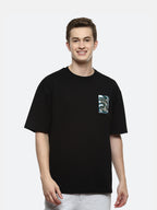 Hummel Black Oversized Shirts for Men Daily Wear