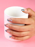 Haute Sauce The Abstract Lined Press-On Nails - Sage Green