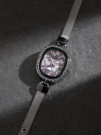 Haute Sauce The Textured Square Watch - Charcoal Grey
