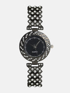 Embellished Chain Round Watch