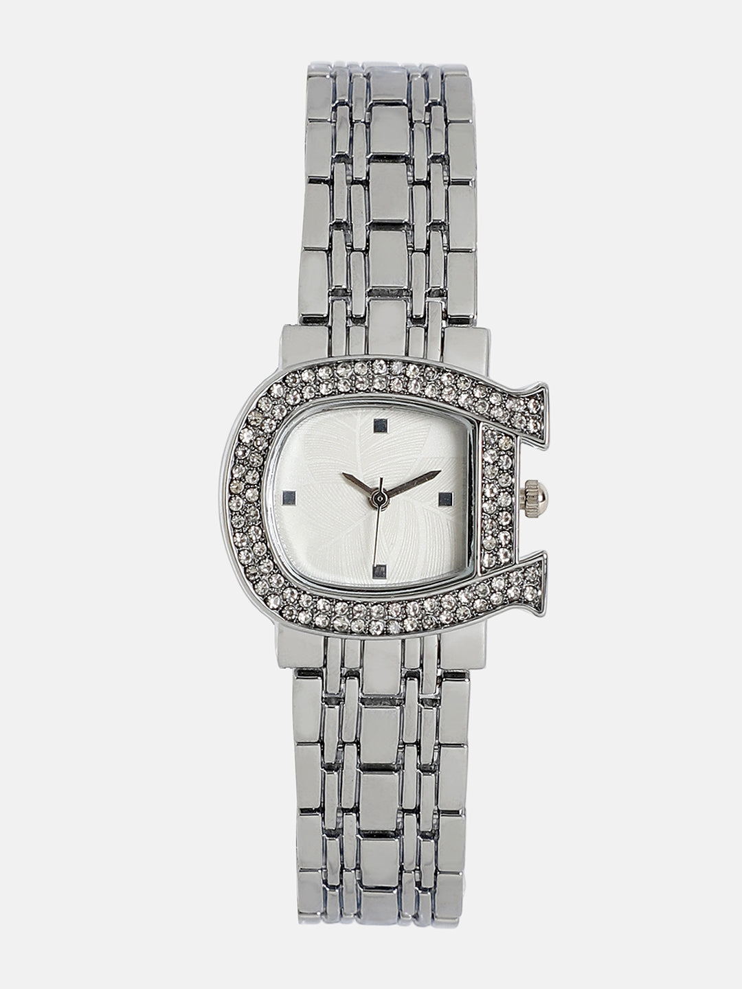 The Buckle Asymmetric Watch - Metallic Silver