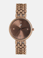 The Giorno-Venin Round Watch - Bronze Brown