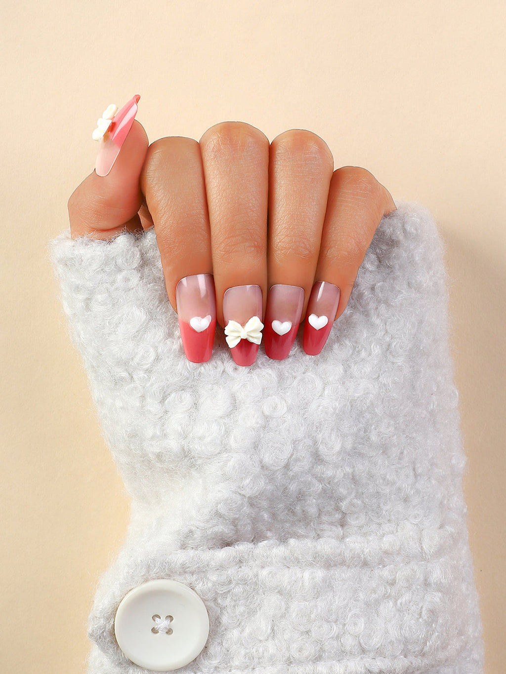 Haute Sauce The Arc Cuore Press-On Nails - Watermelon Pink