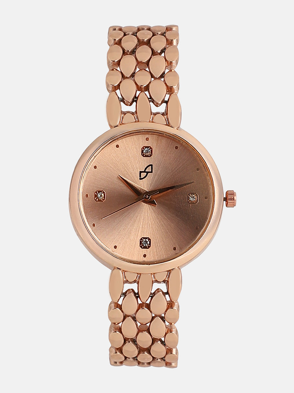 The Giorno-Venin Round Watch - Rose Gold