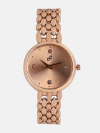 The Giorno-Venin Round Watch - Rose Gold