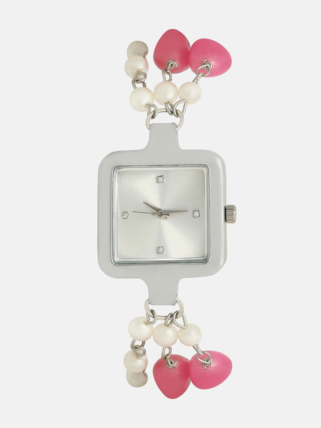The Begum Square Watch - Ruby Red