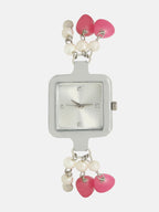 The Begum Square Watch - Ruby Red
