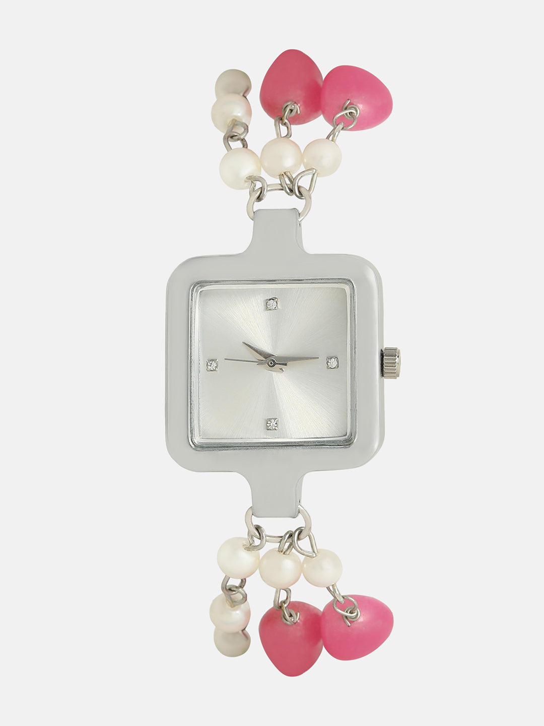 The Begum Square Watch - Ruby Red