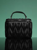 Quilted Box Bucket Bag