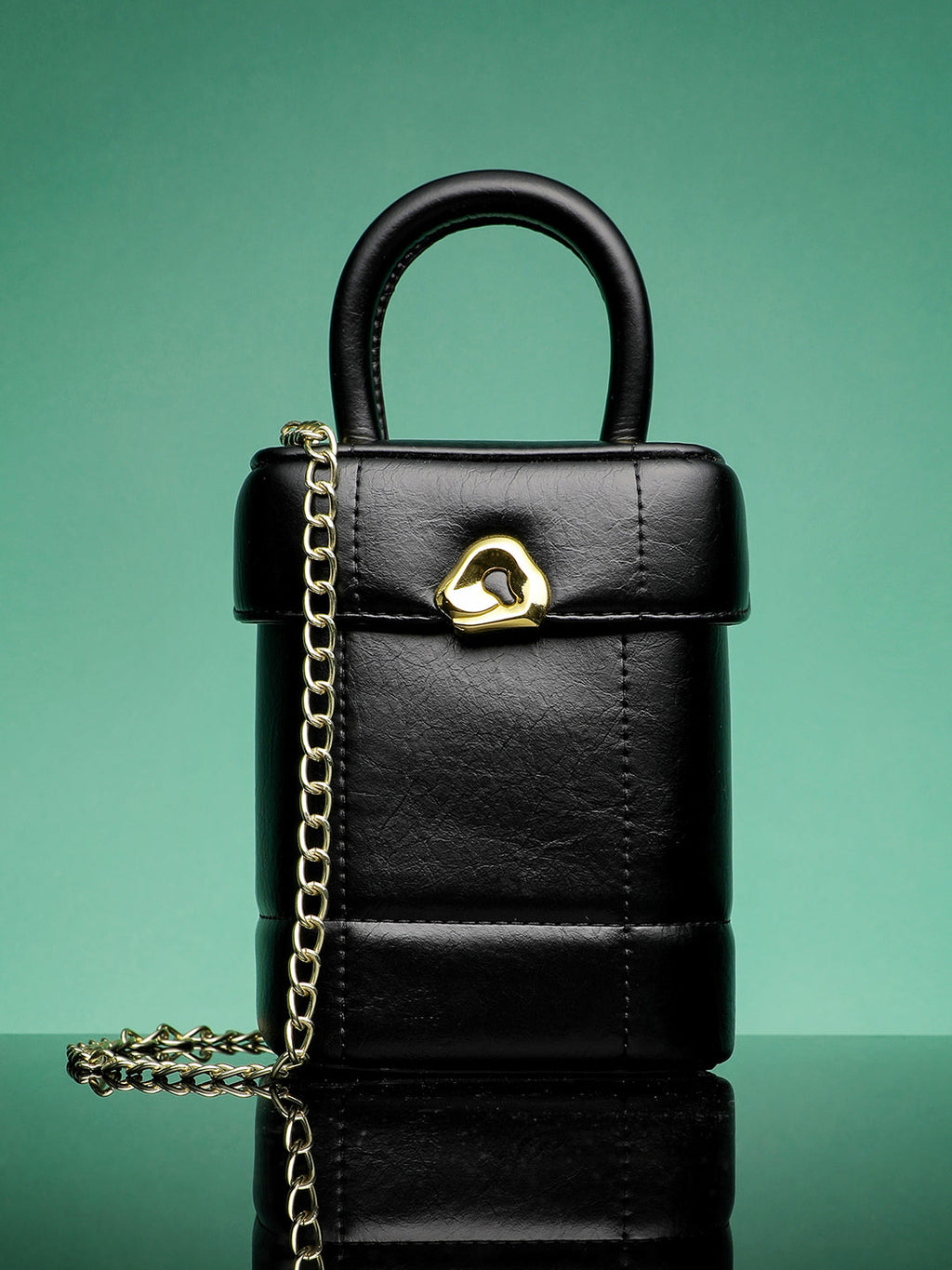 Haute Sauce Dented Buckle Bucket Bag