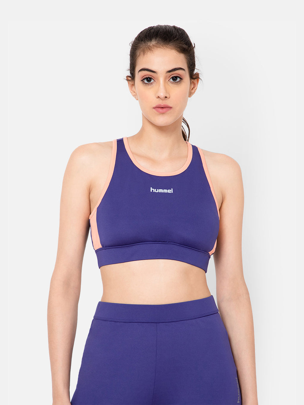 Hummel New Purple Regular Clothing for Women Gym Wear