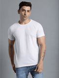Hummel White Regular Shirts for Men Gym Wear
