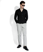 SAMMYUKK Pleated Korean Relaxed-Fit Trouser - Light Grey