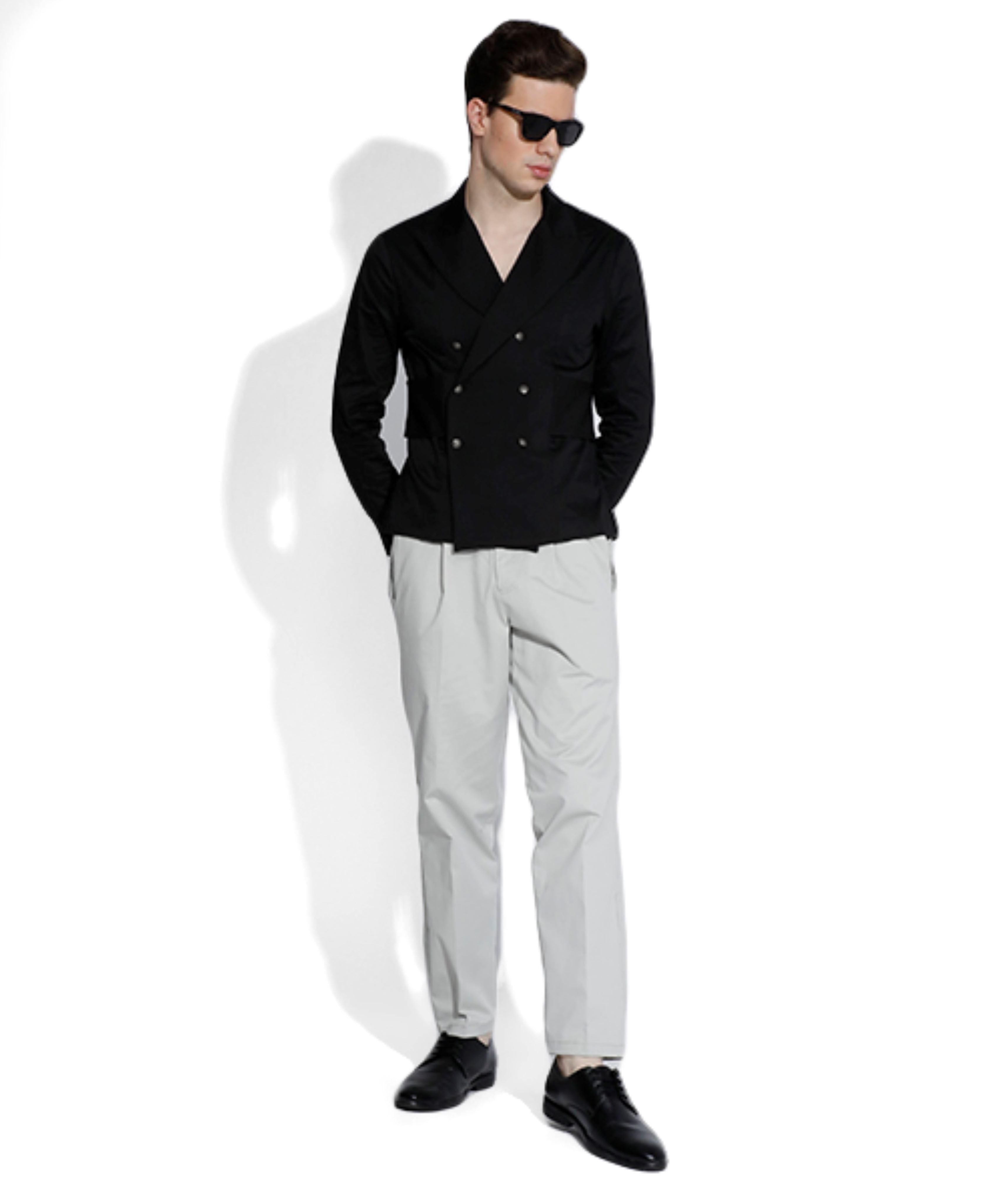 SAMMYUKK Pleated Korean Relaxed-Fit Trouser - Light Grey
