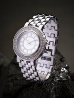 Haute Sauce The Arcova Round Watch - Metallic Silver