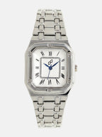 The Torque Roman Square Watch - Metallic Silver