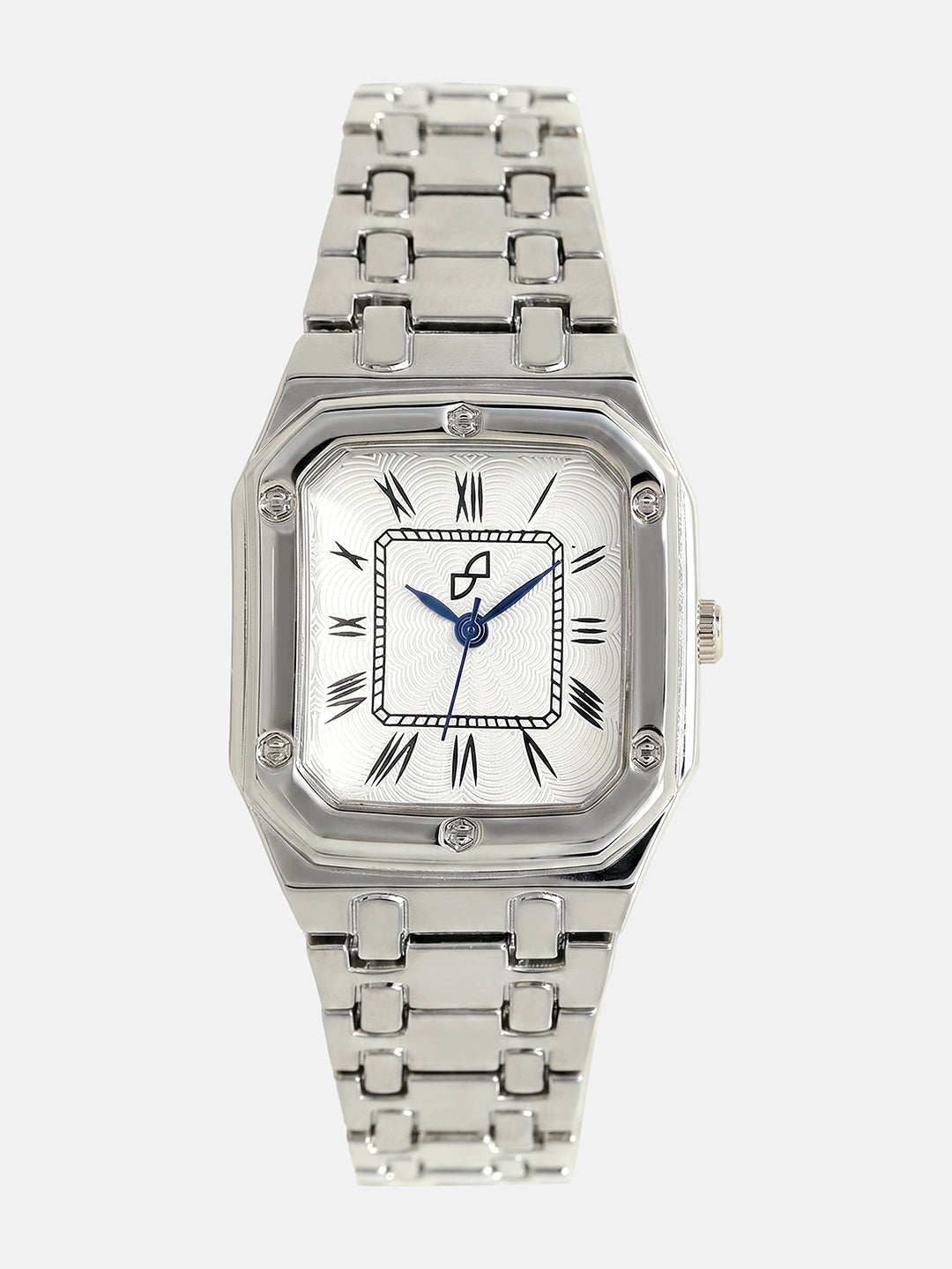 The Torque Roman Square Watch - Metallic Silver