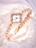 Haute Sauce The Embellished Clover Watch - Champayne Gold