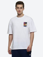 Hummel White Oversized Shirts for Men Daily Wear