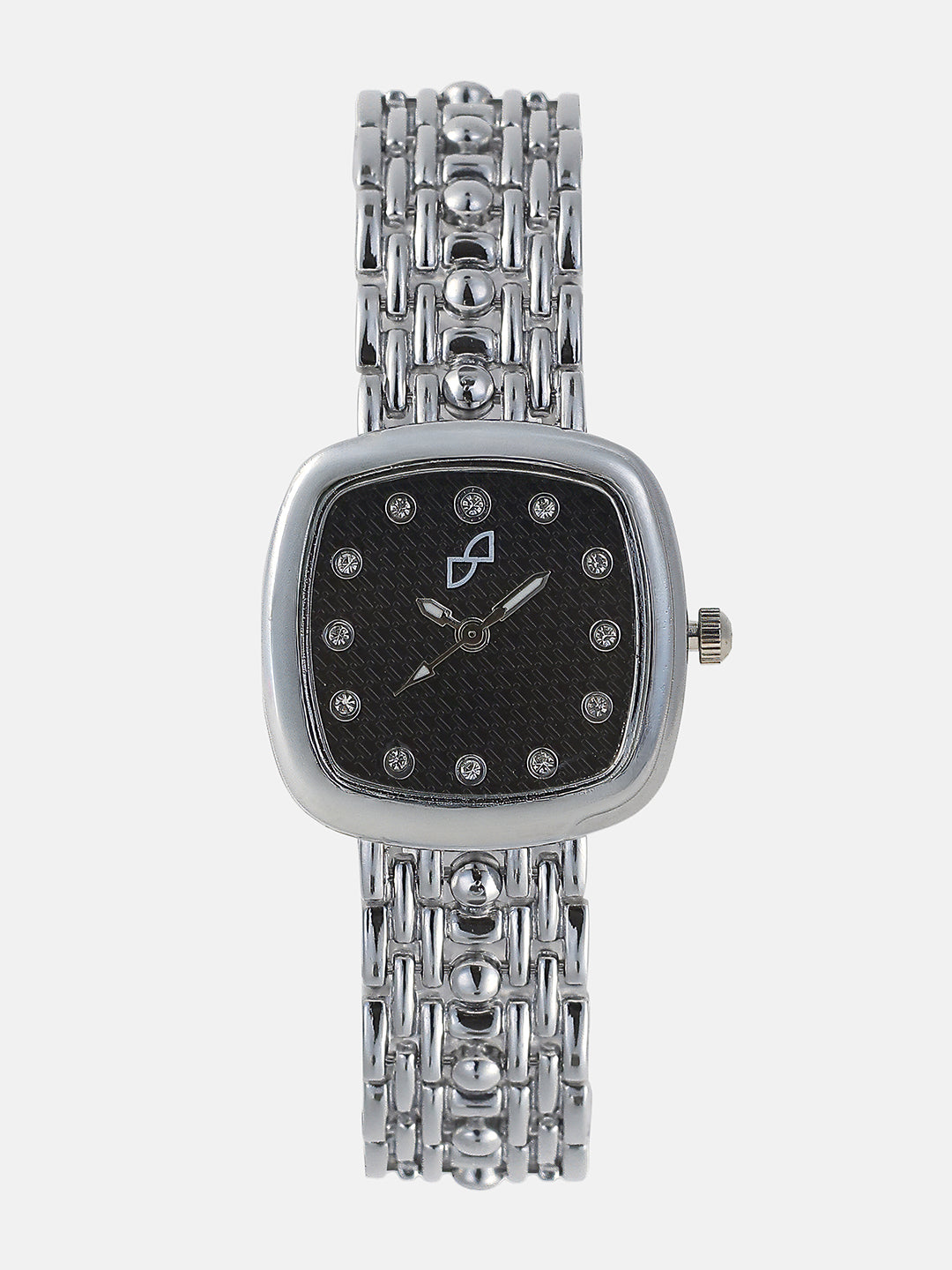 The Amuné Square Watch - Metallic Silver